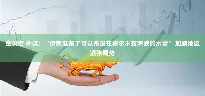 金贝街 外媒：“伊朗准备了可以布设在霍尔木兹海峡的水雷” 加剧地区紧张局势