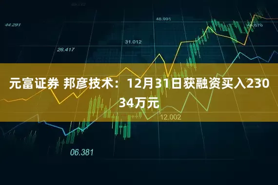 元富证券 邦彦技术:12月31日获融资买入23034万元